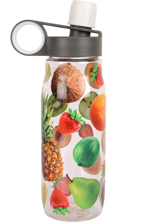 бутылка для воды с изображением фруктов