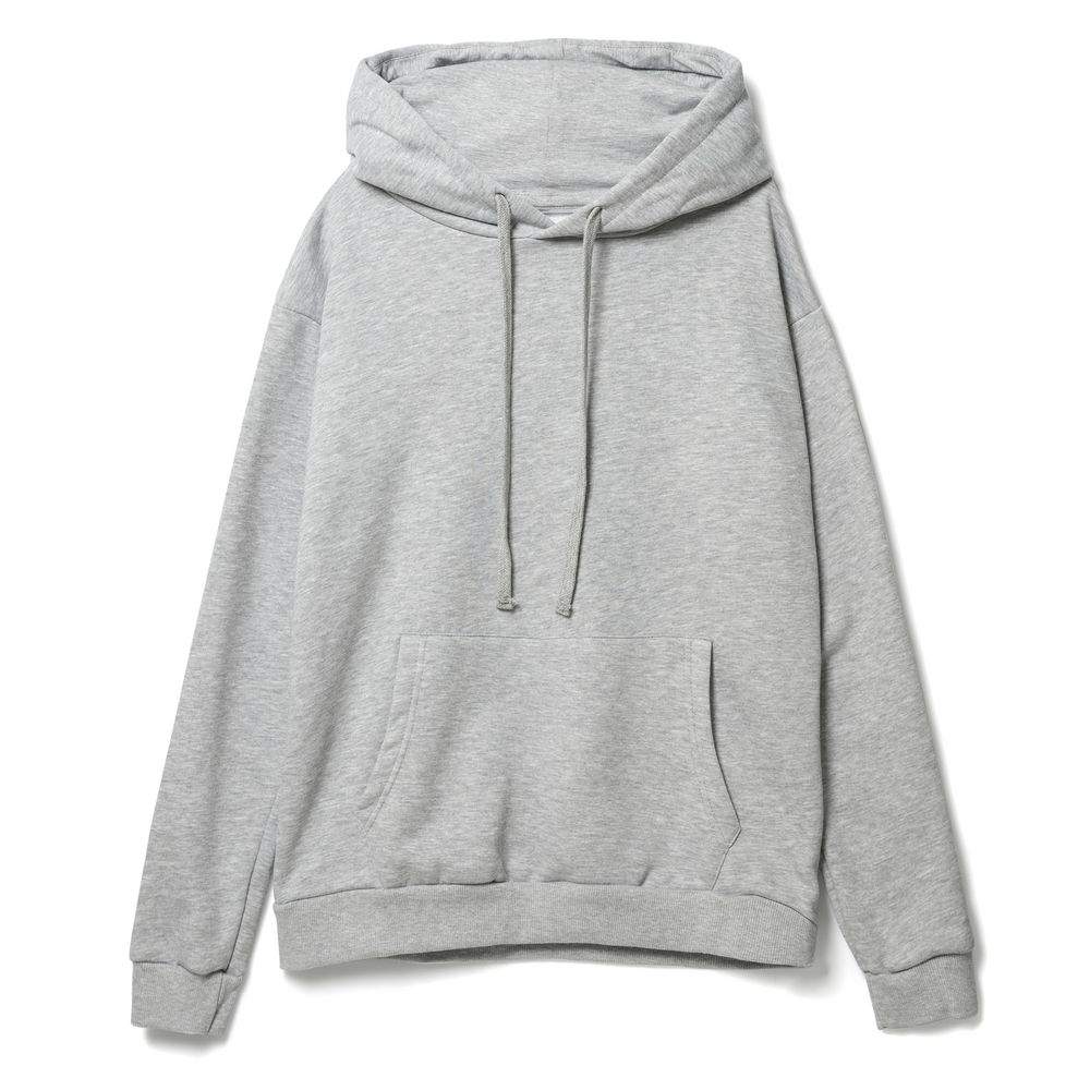 Худи унисекс Tuloksa 280, серый меланж, размер XS