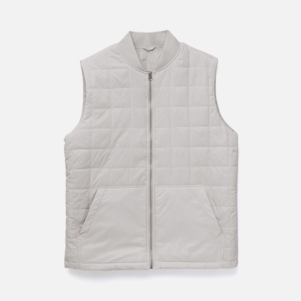 Жилет унисекс Warmbridge, светло-серый, размер XXL