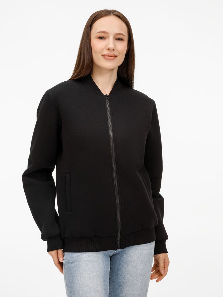 Бомбер унисекс Estado, черный, размер L