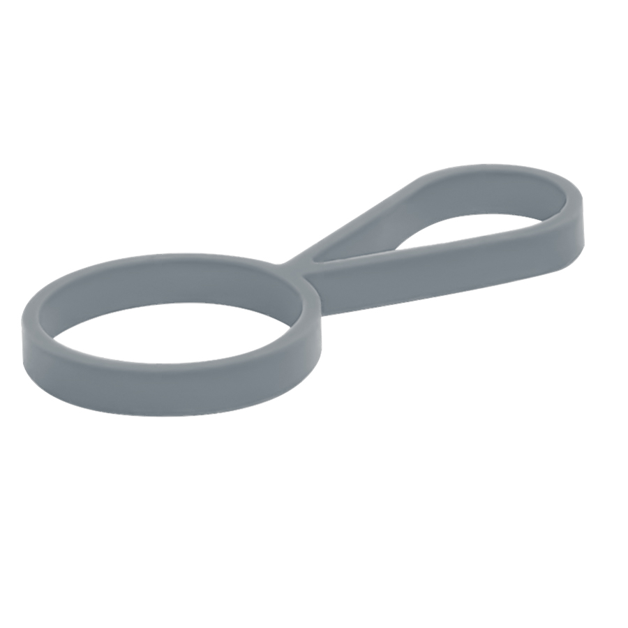 Кольцо-держатель силиконовое для термобутылки Olivia, серый