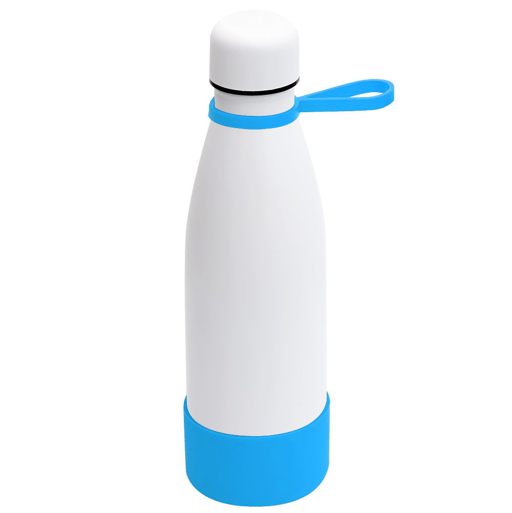 Термобутылка герметичная вакуумная Olivia To Go, белый/голубой