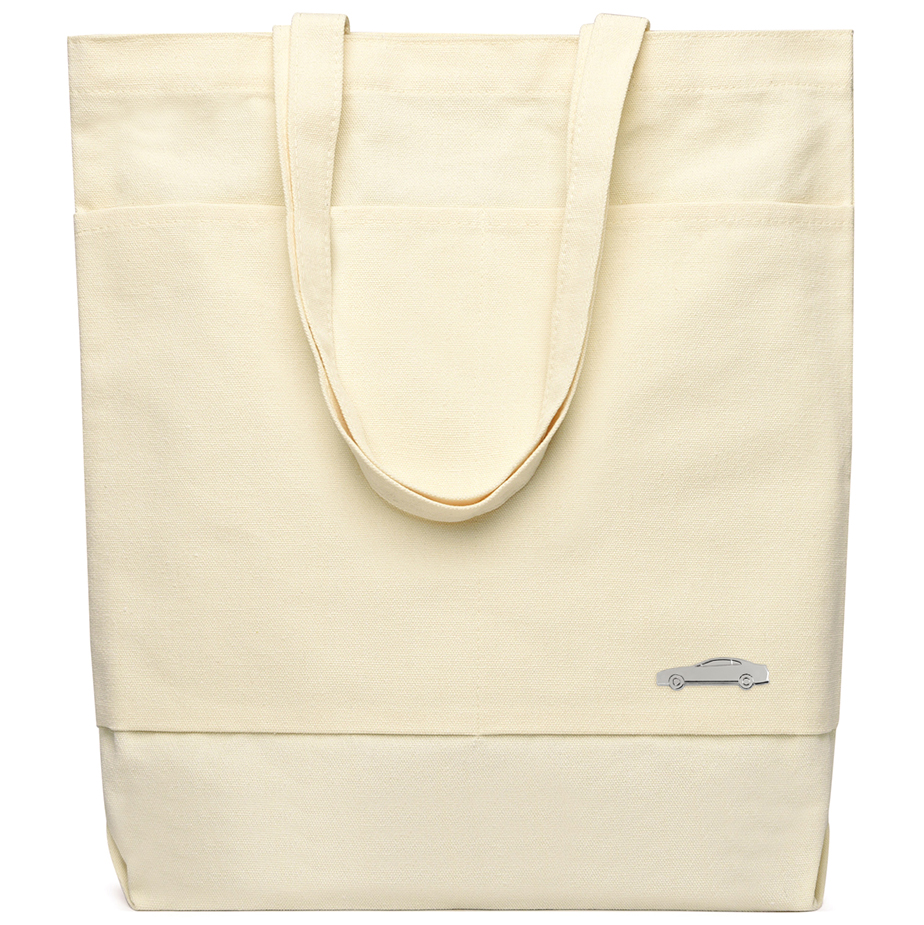 Сумка для покупок JETTA 325 г/м² с шильдом - машина, натуральный