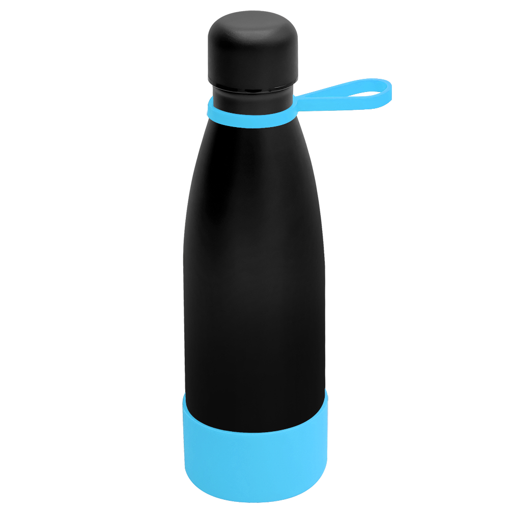 Термобутылка герметичная вакуумная Olivia To Go, чёрный/бирюзовый