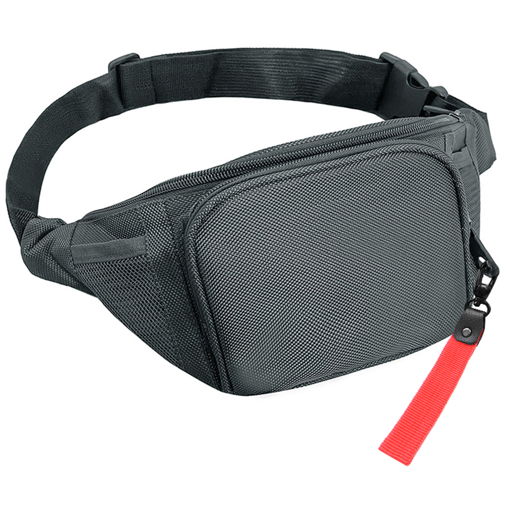 Поясная сумка SPLIT TO GO, Серый/Красный