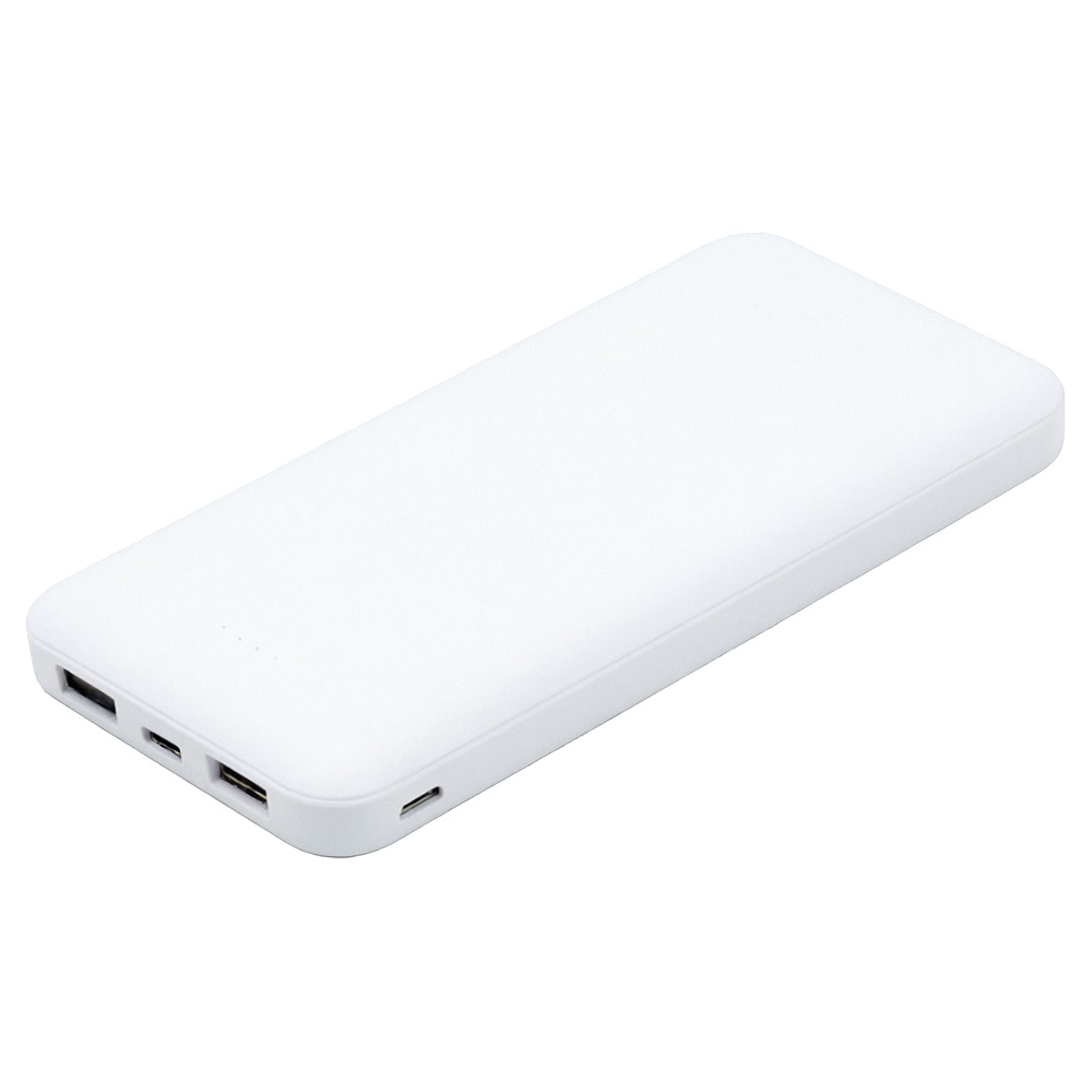 Внешний аккумулятор (powerbank) «Amper», 10 000 mAH, 5V 2.0 A, белый