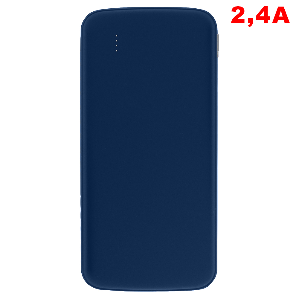 Внешний аккумулятор «Universal», 10 000 mAH, 5V 2.4 A, темно-синий