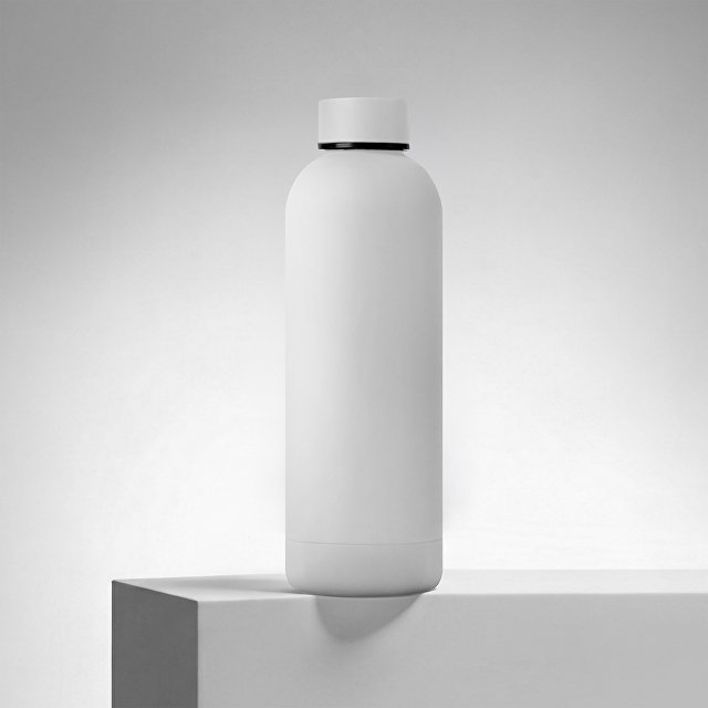 Вакуумная термобутылка с медной изоляцией «Cask», soft-touch, тубус, 500 мл