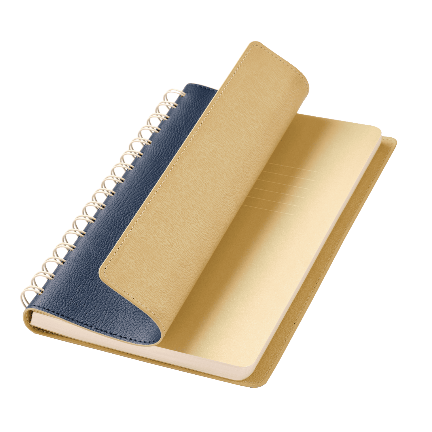 Ежедневник Vista недатированный, синий/бежевый