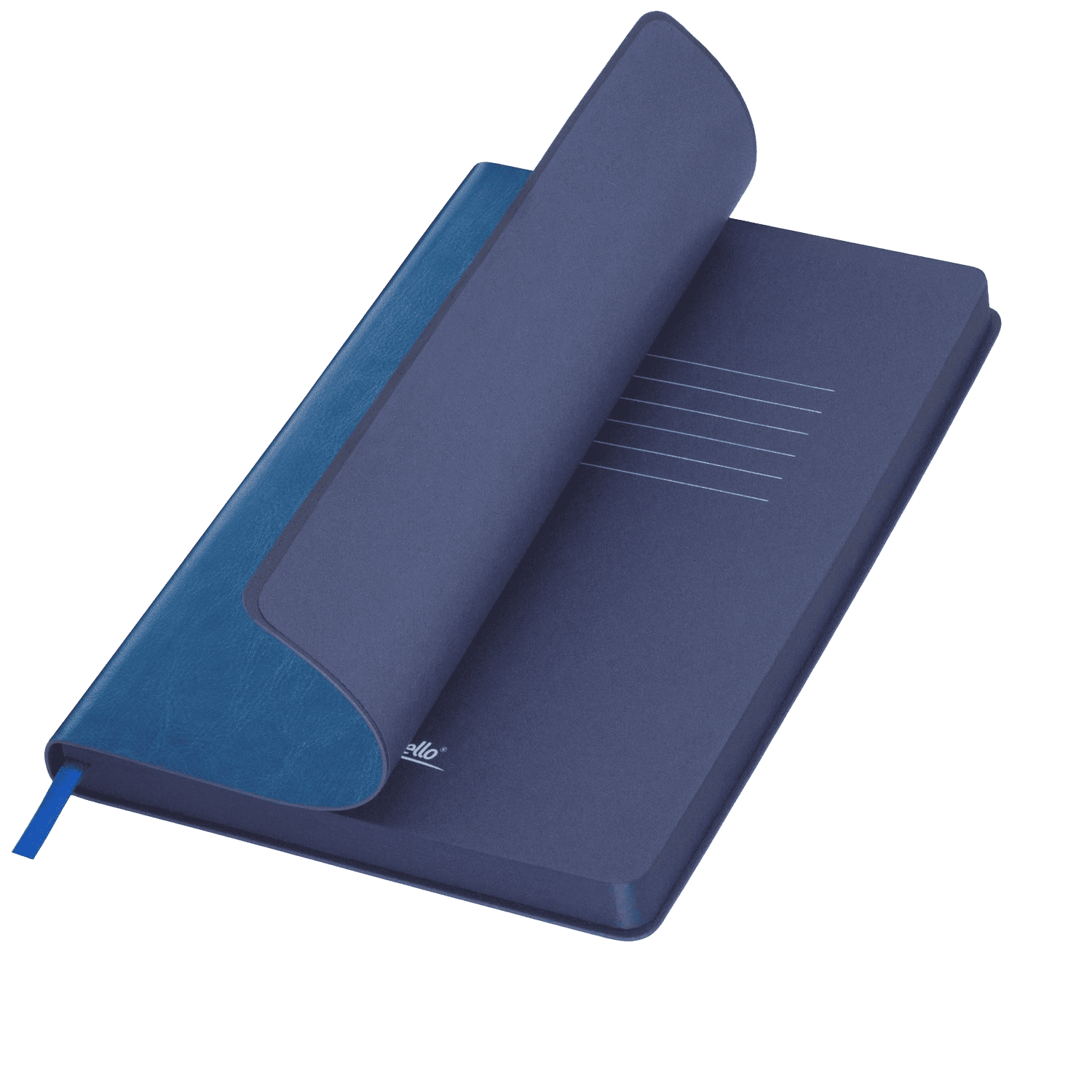 Ежедневник River side недатированный, лазурный/синий  (без упаковки, без стикера)