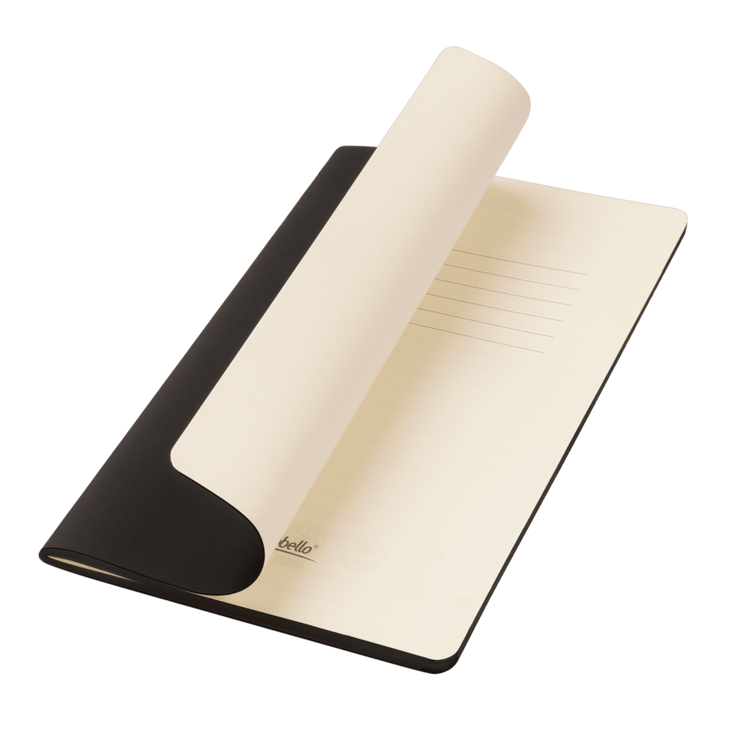 Блокнот Alpha slim, черный