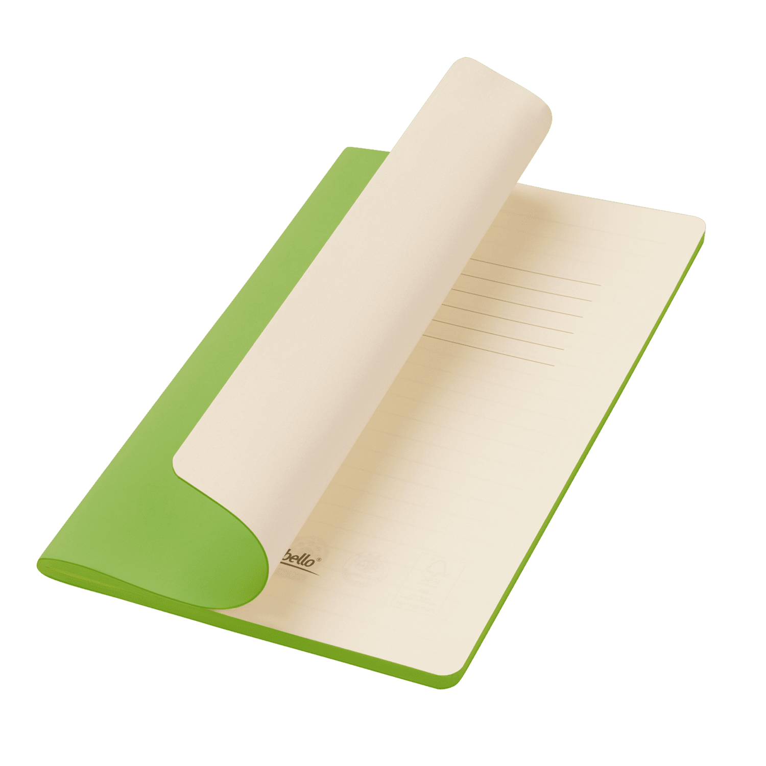 Блокнот Alpha slim, салатовый