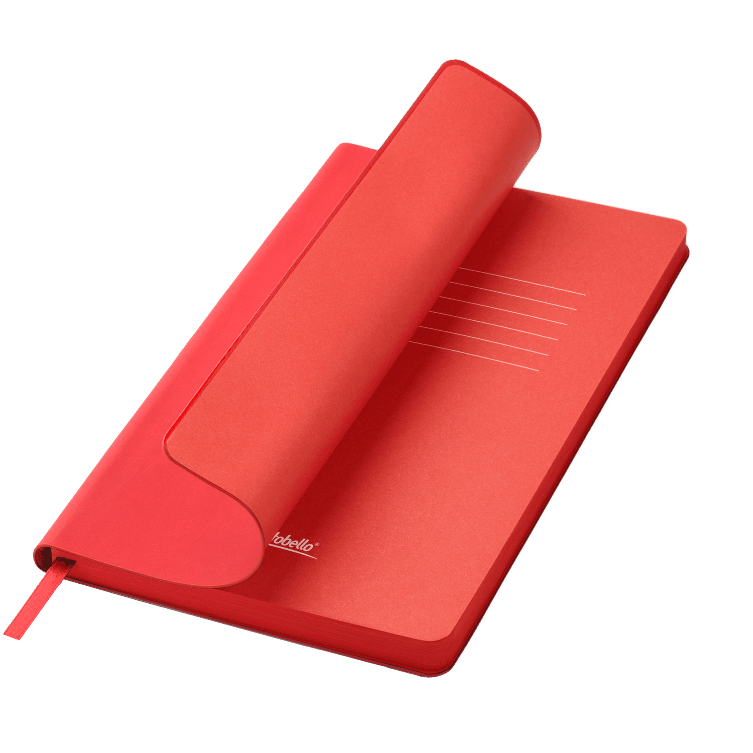 Ежедневник Latte soft touch недатированный, красный