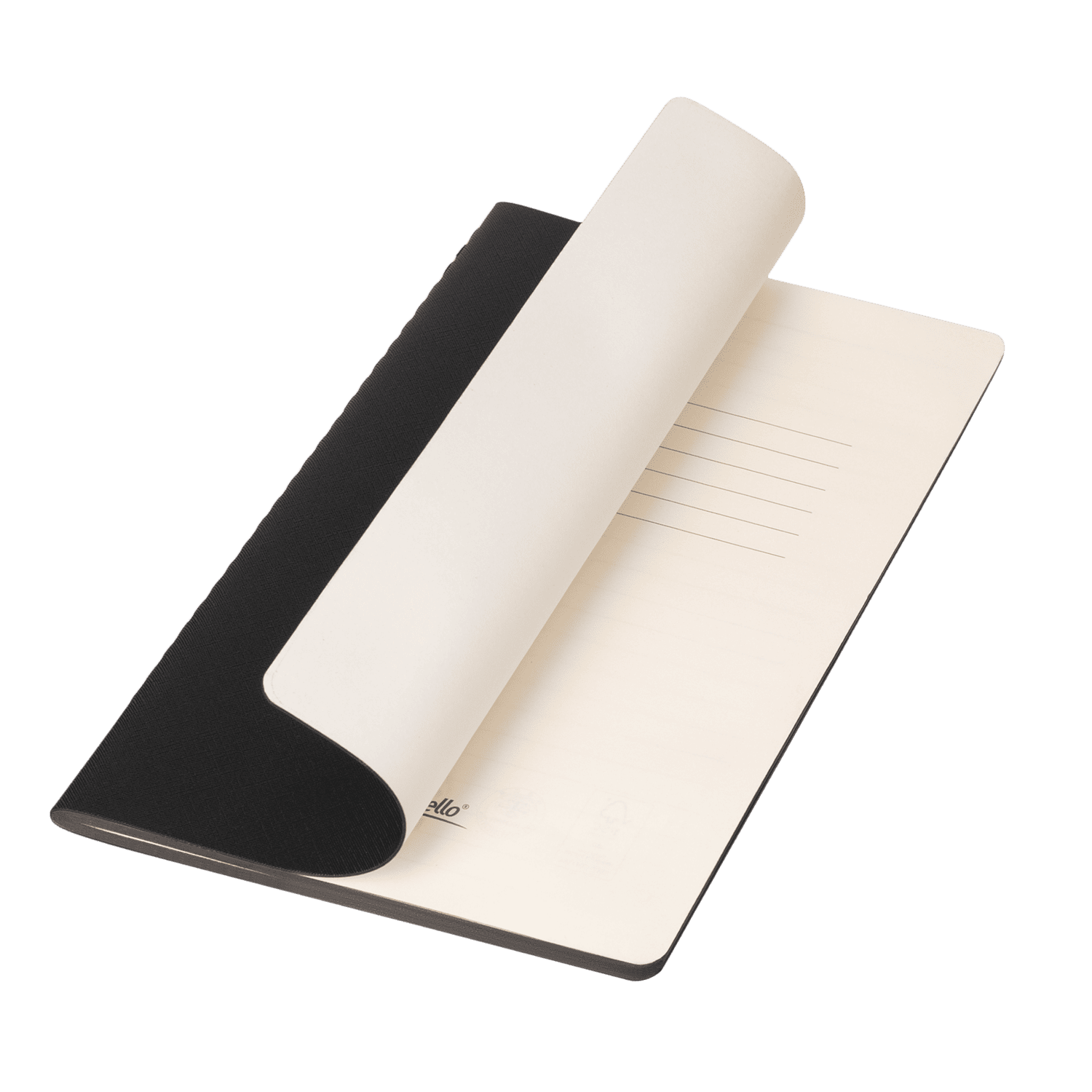 Блокнот Corsa slim, черный