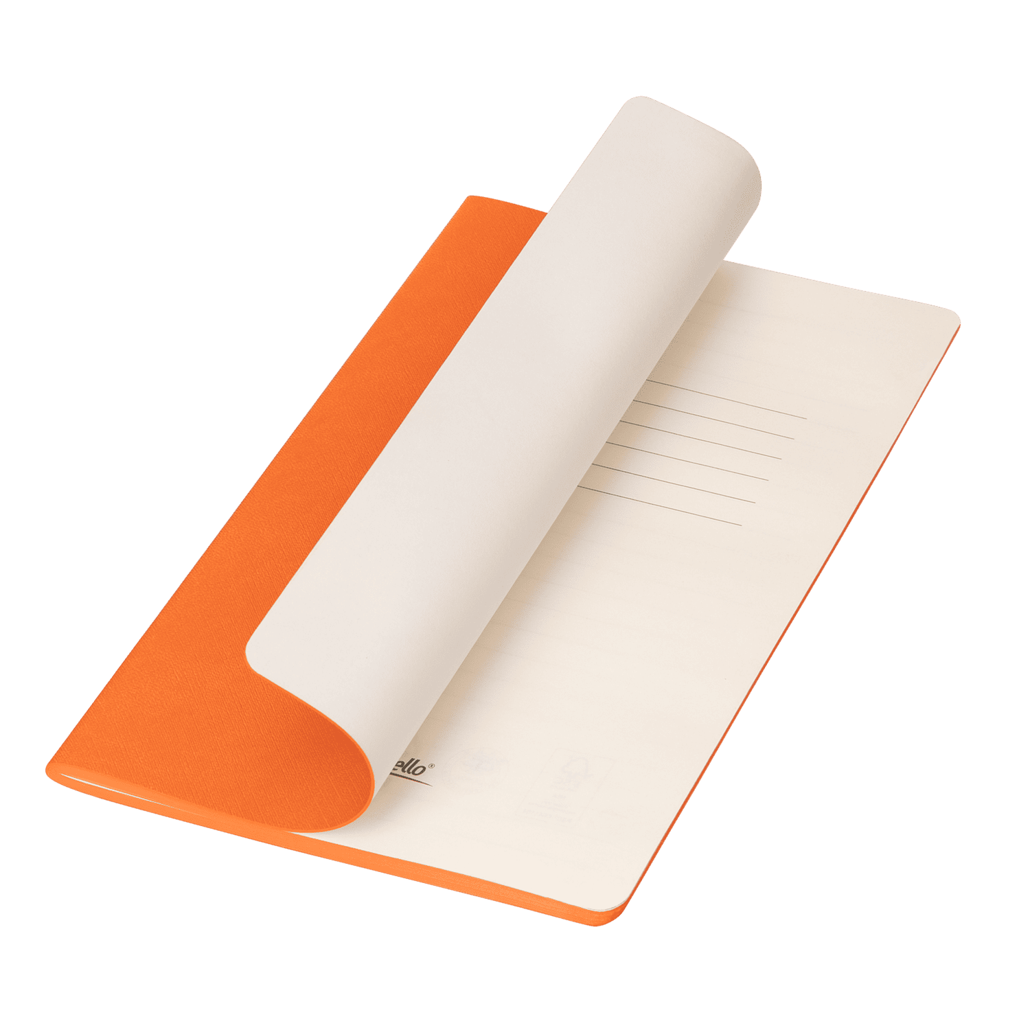 Блокнот Corsa slim, оранжевый