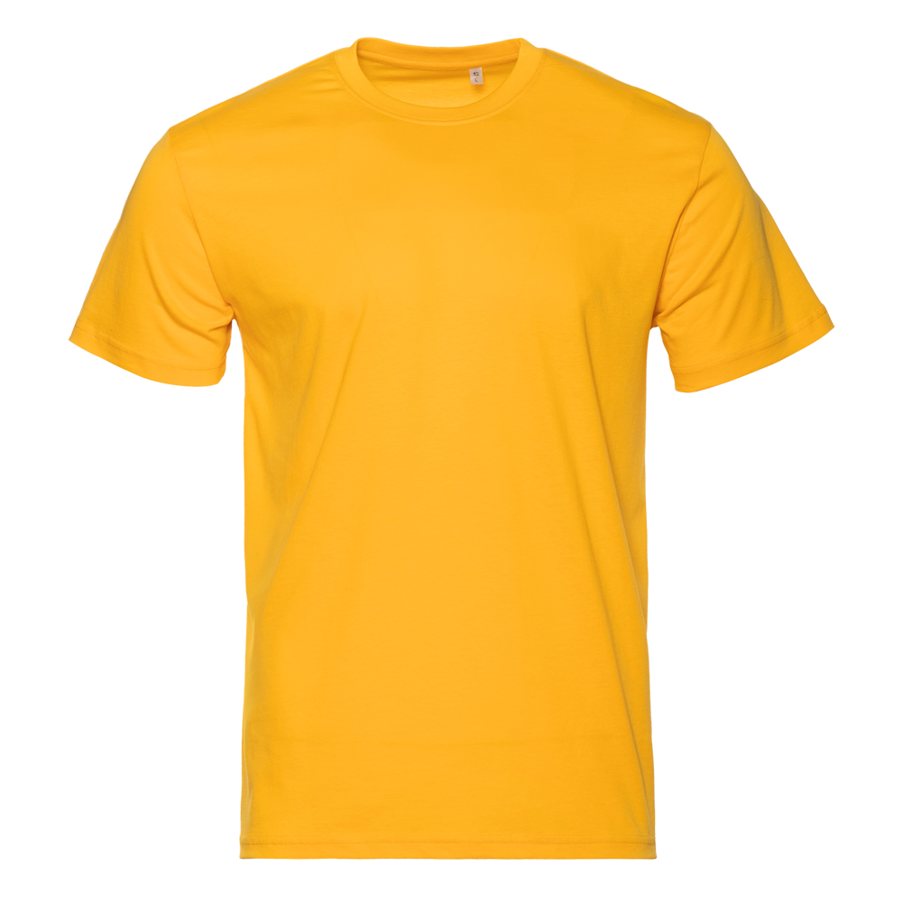 Футболка унисекс STAN, хлопок 150, 51, Жёлтый (12) (58/4XL)