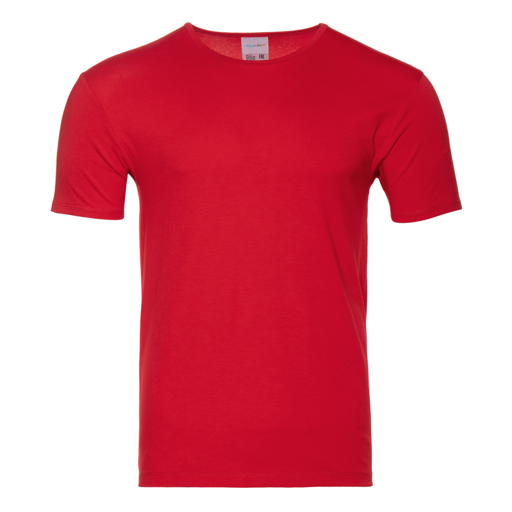 Футболка мужская STAN хлопок/эластан  180, 37, Красный (14) (44/XS)