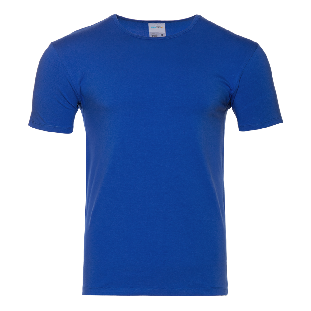 Футболка мужская STAN хлопок/эластан  180, 37, Синий (16) (44/XS)