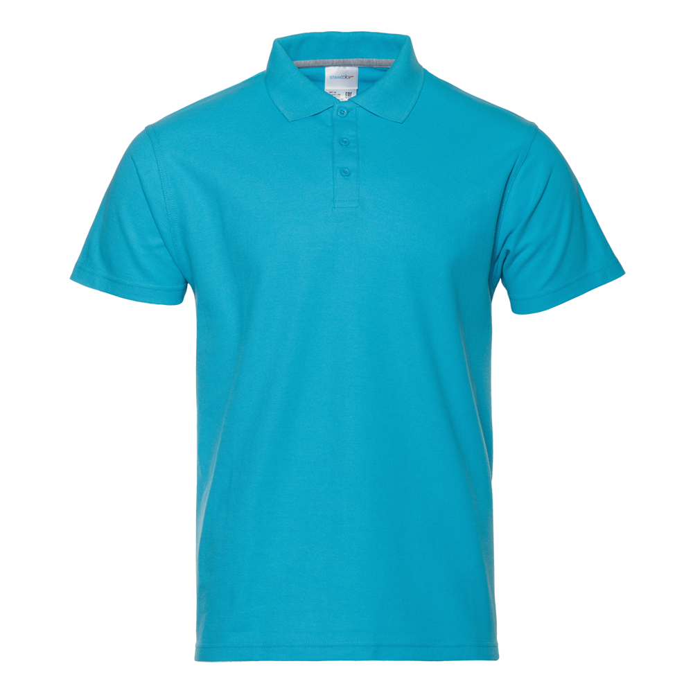 Рубашка поло унисекс STAN хлопок/полиэстер 185, 104, Бирюзовый (32) (44/XS)
