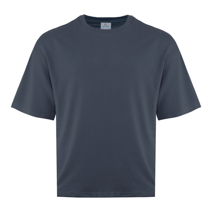 Футболка унисекс оверсайз STAN хлопок/полиэстер 260, 40, Графит (101) (50/L)