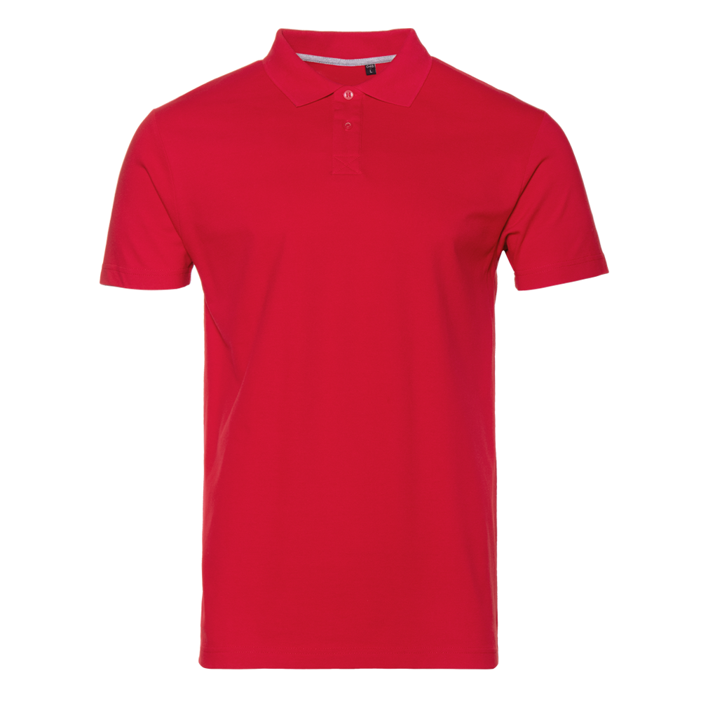 Рубашка поло унисекс  хлопок 185, 04B, Красный (14) (54/XXL)