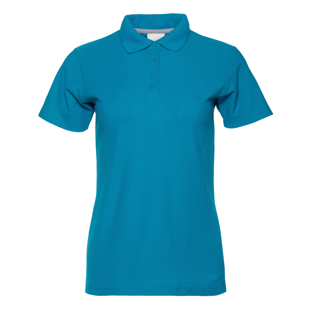Рубашка поло женская STAN хлопок/полиэстер 185, 104W, Лазурный (40) (42/XS)